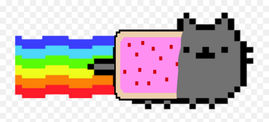 Popular And Trending Rainbowtrail Stickers Picsart - Pixel Cat Emoji,Nyan Cat Emoji