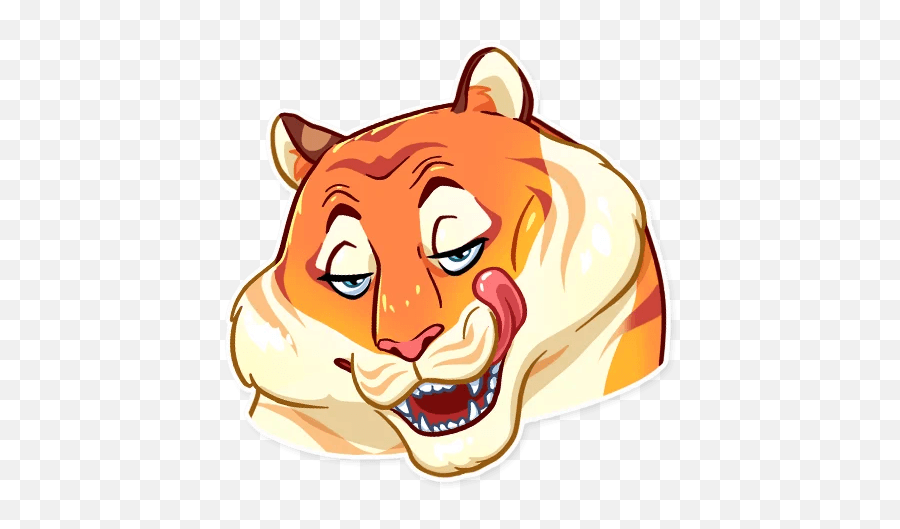 Amur Tiger Stickers By Mujahid Zafar - Happy Emoji,Cougar Emoji