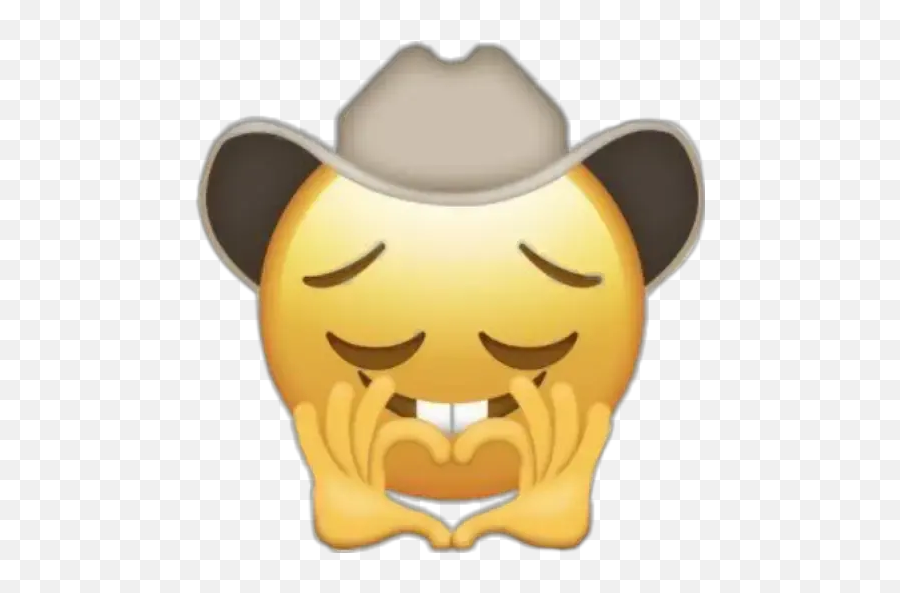 Emoji 6 - Cowboy Emoji Heart Hands,Teapot Emoji