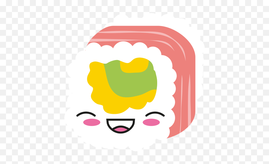 Laughing Kawaii Emoticon Sushi Icon - Cute Sushi Transparent Emoji,Sushi Emoji