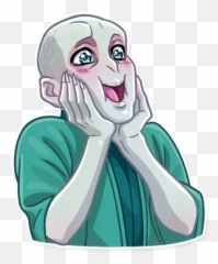 Lord Voldemort Whatsapp Stickers - Sticker Voldemort Whatsapp Emoji,Bane Emoji