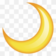 Moon Emoji Yellow Blush Mochi Kawaii Makeup Pink - Crescent Png