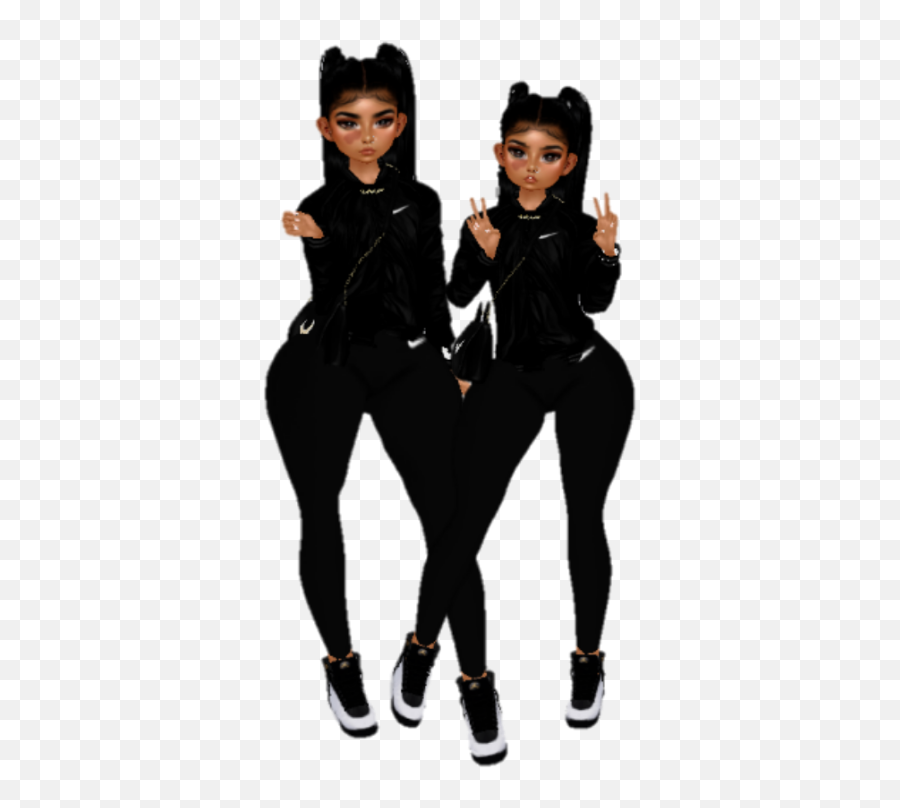Imvukid Twins Imvu Imvuavi - Halloween Costume Emoji,Twin Emoji Costume
