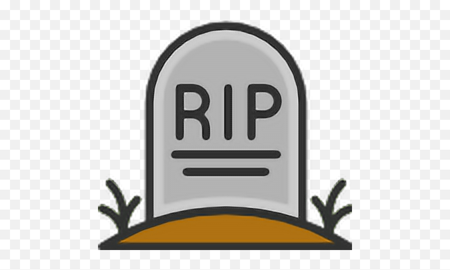 Emoji Halloween Tombstone Rip - Transparent Background Clipart Gravestone,Rip Emoji