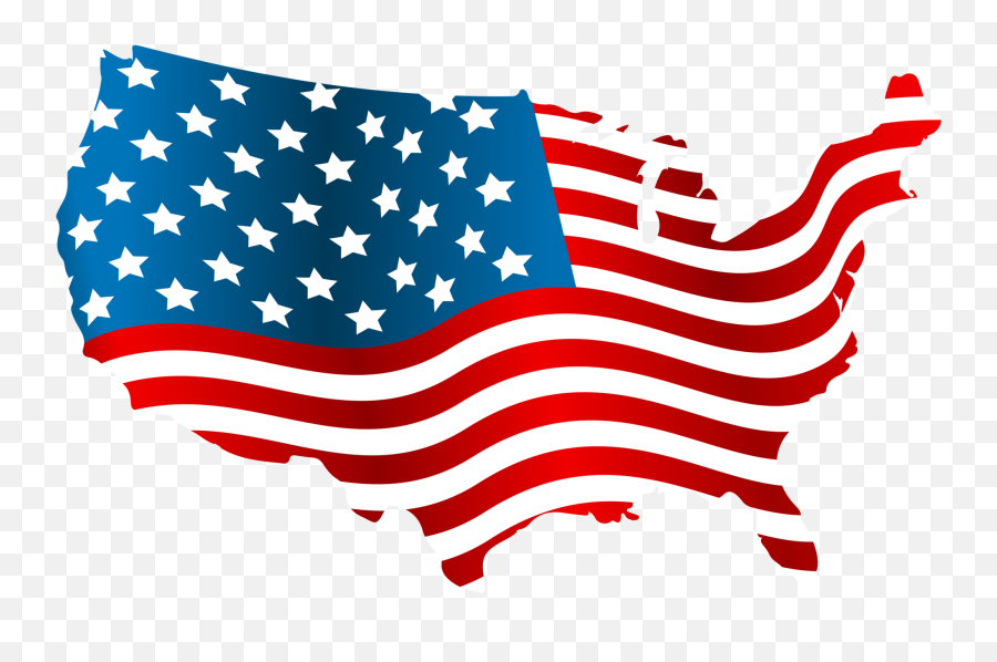 Usa Flag Map Png Clip Art Image - Usa Flag Transparent Background Emoji,Emoji American Flag