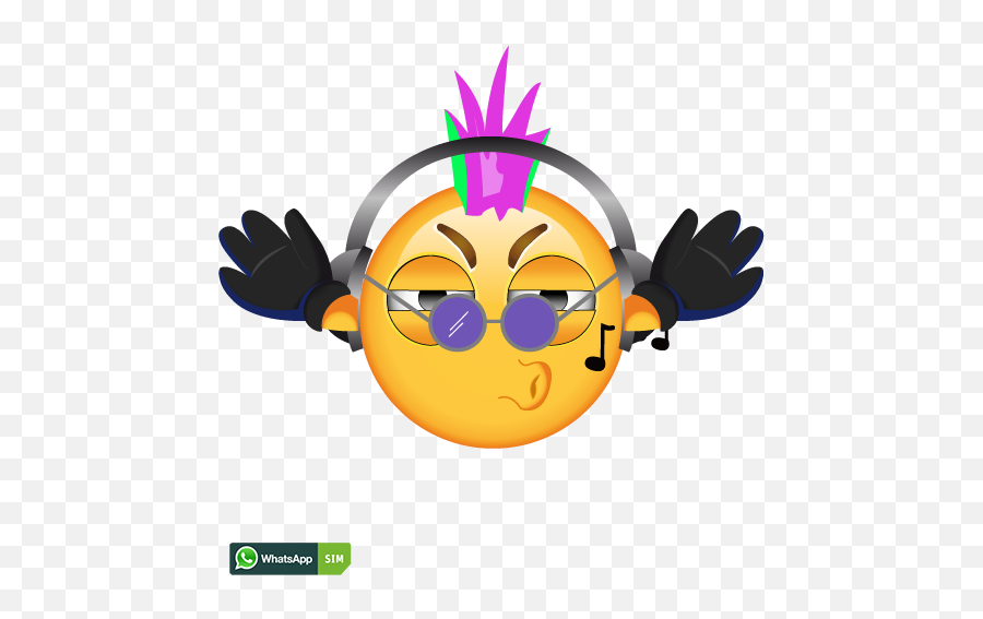 Emoticon Mit Hippie - Smiley Emoji,Hippy Emoji