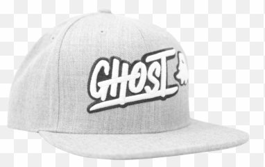 Ghost Logo Heather Gray Snapback - Baseball Cap Emoji,Emoji Snapback
