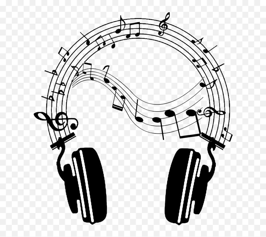 Headset Music Headphone - Music Notes Png Transparent Emoji,Song Notes Emoji