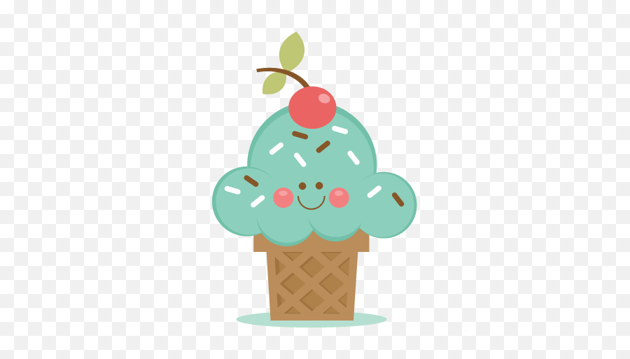 Happy Ice Cream Clipart - Ice Cream Cute Png Emoji,Ice Cream Emoticon