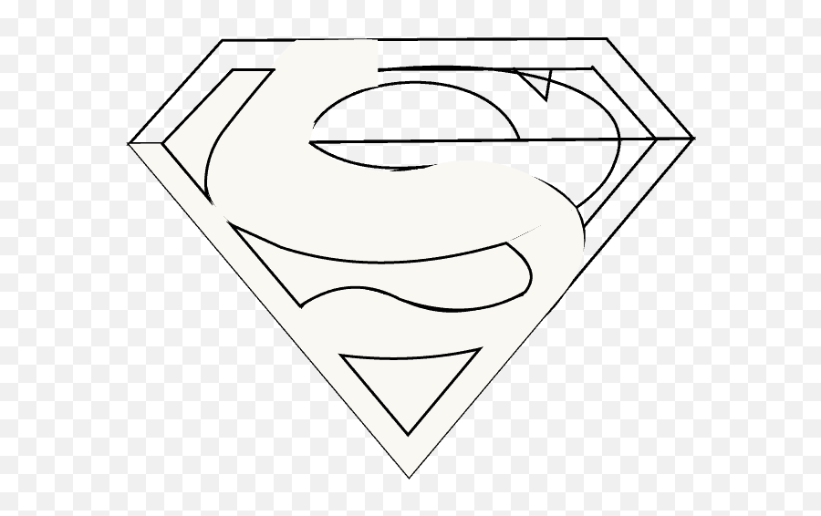 How To Draw Superman Logo - Clip Art Emoji,Superman Symbol Emoji