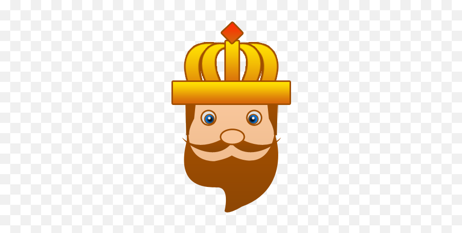 King Face Clipart - Clip Art Emoji,Bearded Dragon Emoji