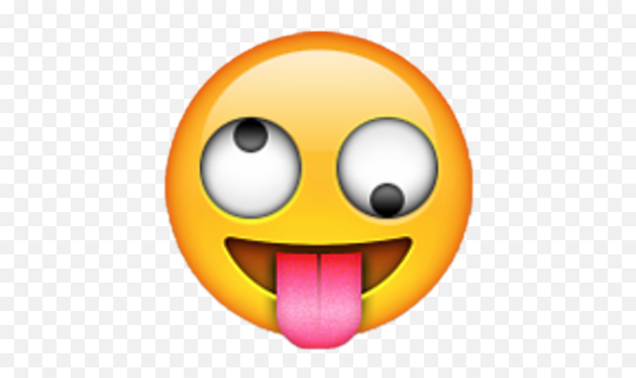 Crazy Emoji Emoticons Stickers Emoticon - Tongue Out Emoji,Crazy Emoji Faces