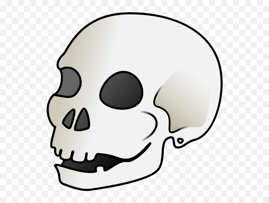 Skull - Cartoon Picture Of A Skull Emoji,Skull Emoticon
