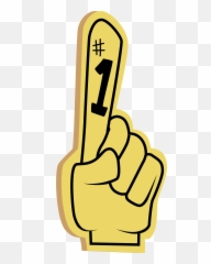Ok Hand Clipart Transparent - Foam Finger Background Emoji