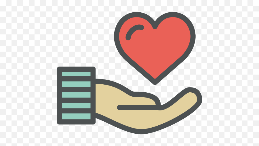 Hand Free Icon Of Flat Line Valentine Icons - Flat Lines Valentines Icon Png Emoji,Heart Hands Emoji