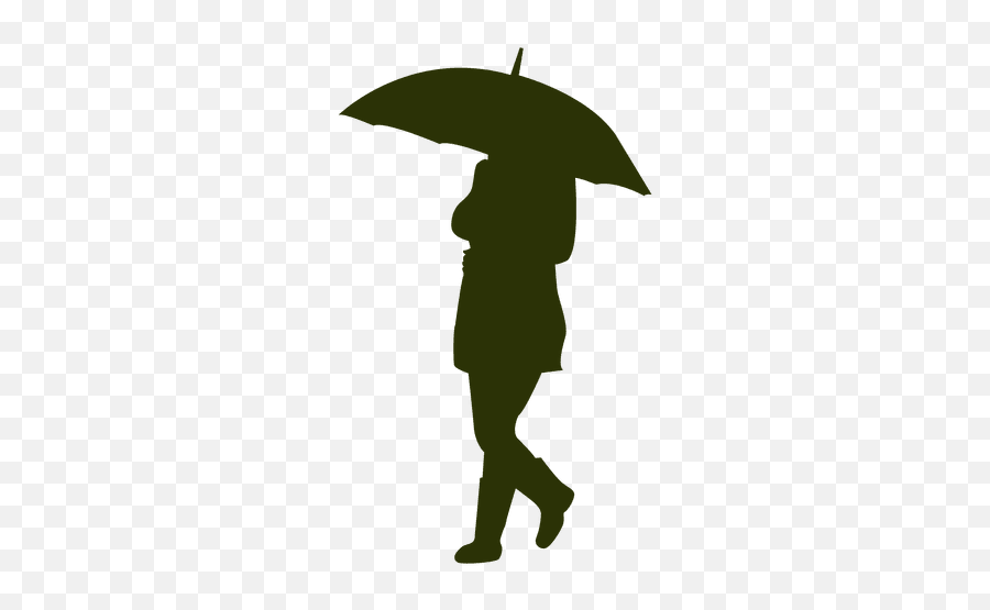 Girl With Umbrella Silhouette 3 - Transparent Png U0026 Svg Desenho Menina Com Guarda Chuva Emoji,Umbrella Emoticon