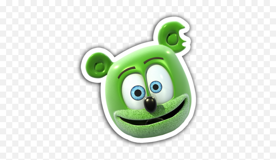 Gummibär Face Sticker Gummy Bears Bear Birthday Gummy - Gummy Bear Song Emoji,Mushroom Star Two Guys Emoji