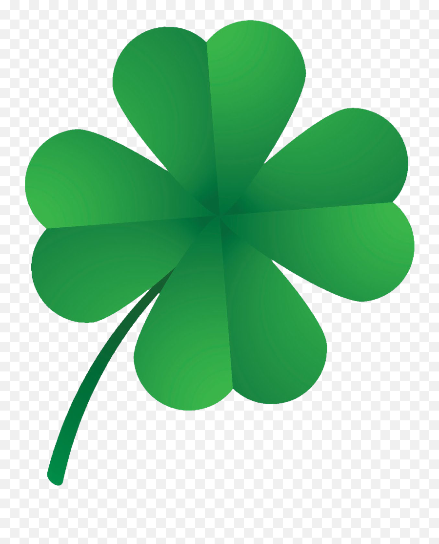 4 Leaf Clover Graphic Clipart - Clip Art Saint Day Art Emoji,Shamrock Emoji For Facebook