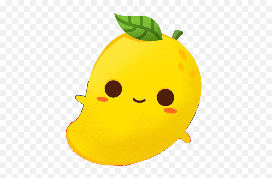 Mango Fruit Fruits Leaves Leaf Sticker - Mango Cute Emoji,Mango Emoji