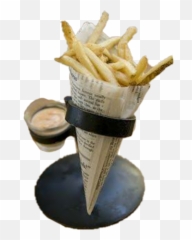 chips frenchfries potatoe - French Fries Cone Paper In A Emoji