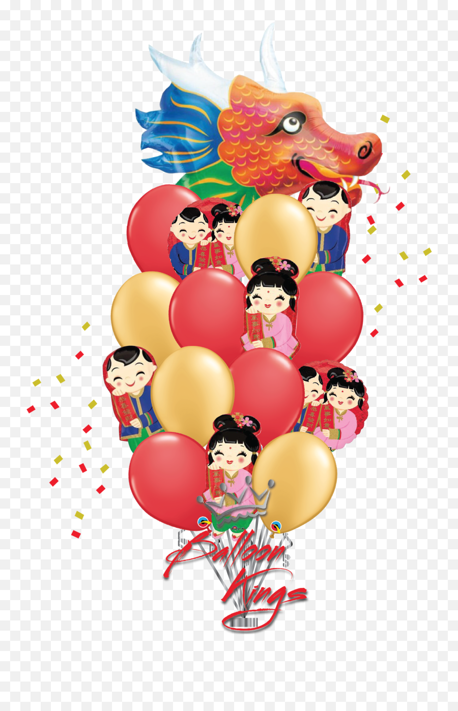 Chinese New Year Bouquet - Balloon Emoji,Chinese New Year Emoji