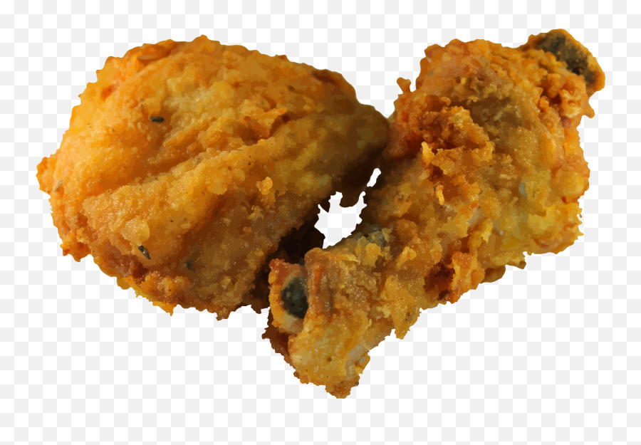 Fried Chicken Vector Clipart Image - Korea Best Fried Chicken Emoji,South African Flag Emoji