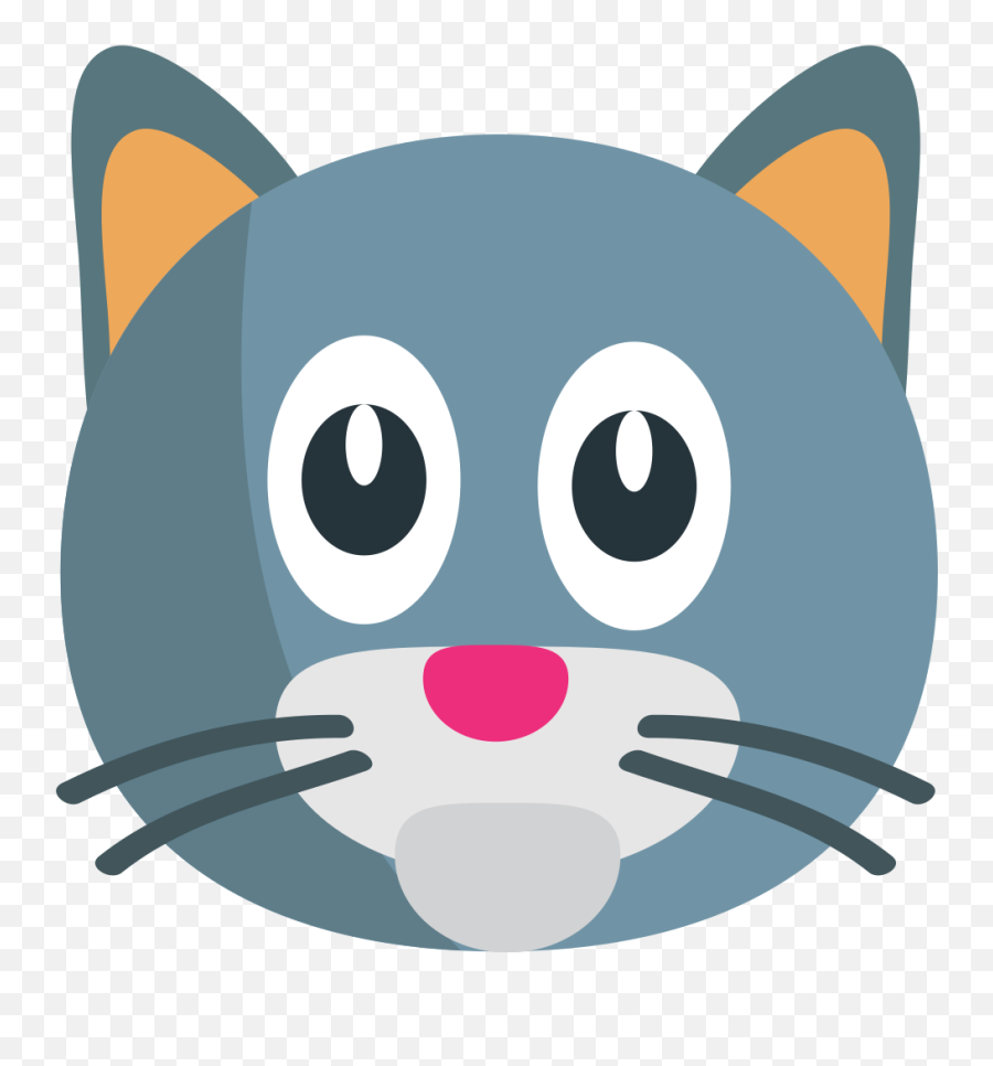 Emojione1 1f431 - Emoji Quiz Cat,Blue Head Emoji