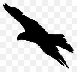 Eagle Black Silhouette - Silhouette Of Bird Of Prey Emoji,Snowflake Emoji