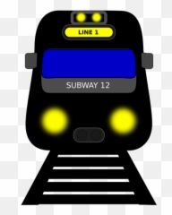 Subway With Lights Turned - Clip Art Emoji