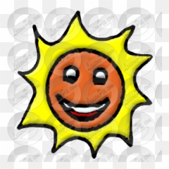 Sun Picture For Classroom Therapy Use - Cartoon Emoji,Sun Emoticon