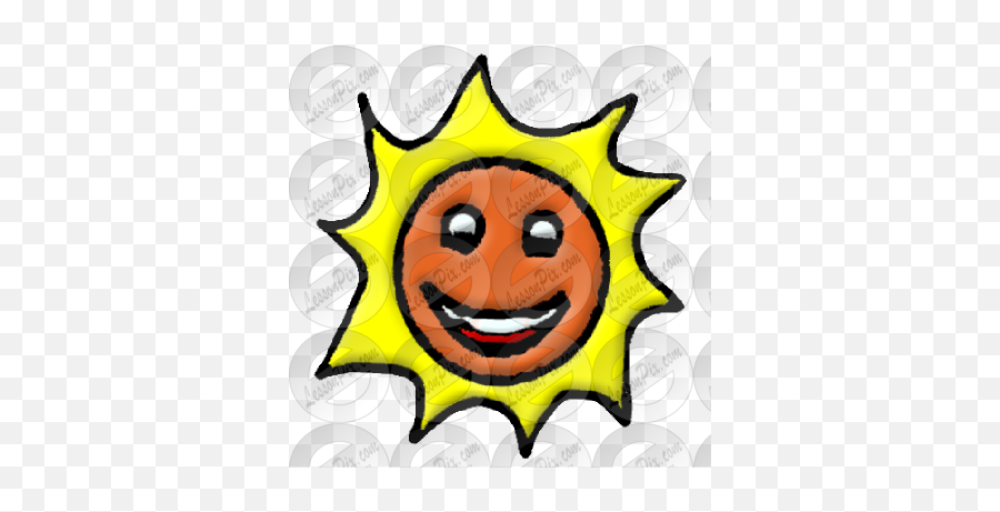 Sun Picture For Classroom Therapy Use - Cartoon Emoji,Sun Emoticon