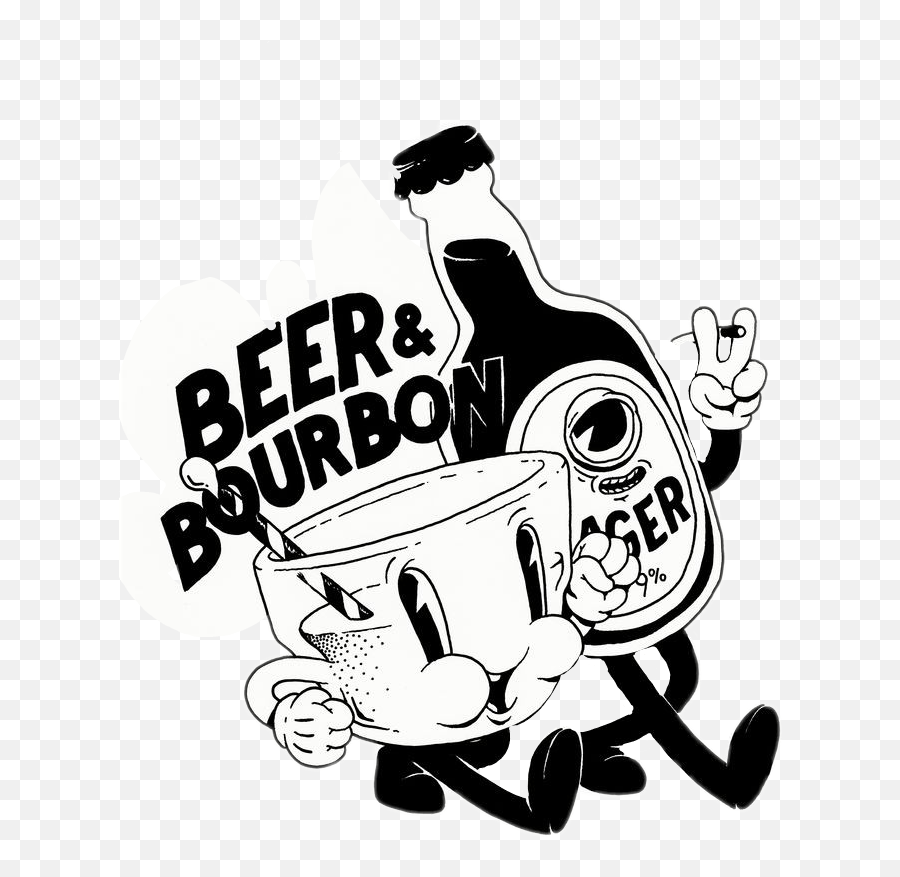 Beer Bourbon Kolorz - Vintage Cartoon Logo Emoji,Bourbon Emoji