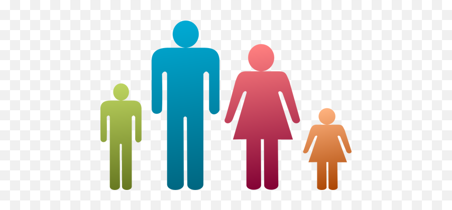 Colorful Family Icons - Clipart Transparent Background Family Emoji,Sad Cowboy Emoji
