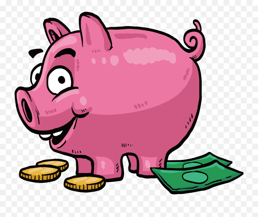 Saving Money Piggy Bank Clipart - Money Saving Clip Art Emoji,Piggy Bank Emoji