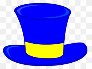 Top Hat Magic Show - Blue Clipart Emoji