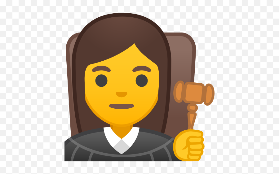 Woman Judge Emoji - Emoji Jueza,Judge Emoji