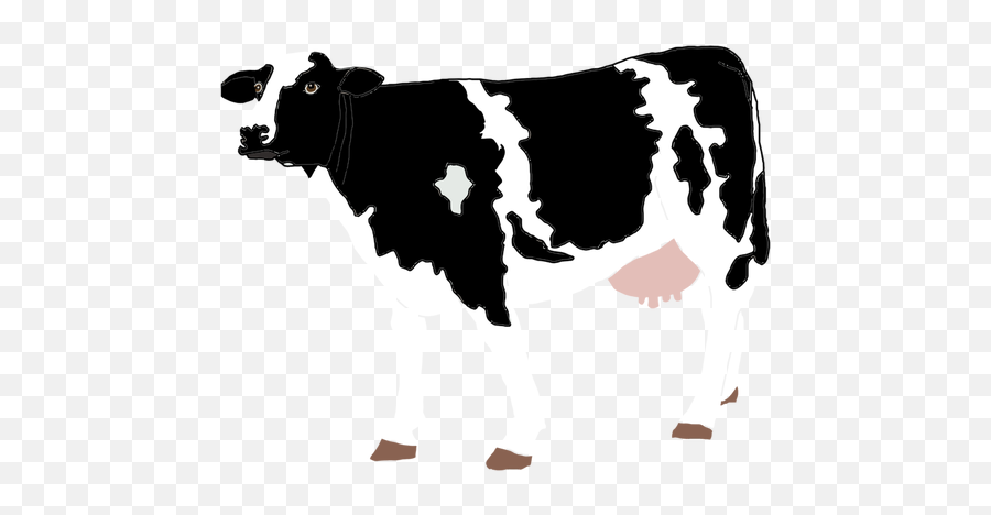 Cow Drawing - Realistic Cow Clipart Png Emoji,Emoji Mac Os X