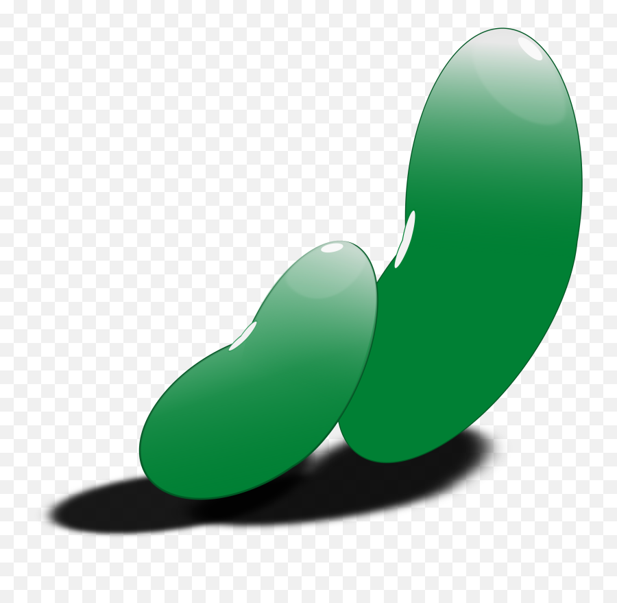 Angry Beans Cliparts - Green Seed Clipart Emoji,Green Bean Emoji