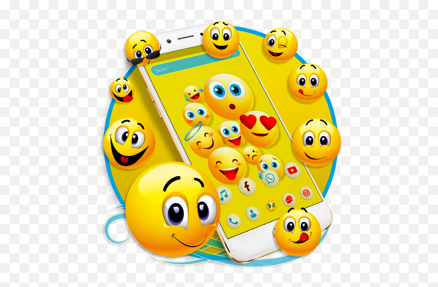 Download Happy Emoji Launcher Theme 1 - Smiley Face,Beautiful Emoji