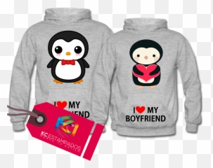 Download Polerones De Enamorados Love Pingüinos Png Polero - Price Ribbon Png Emoji,Emoji Enamorado Png
