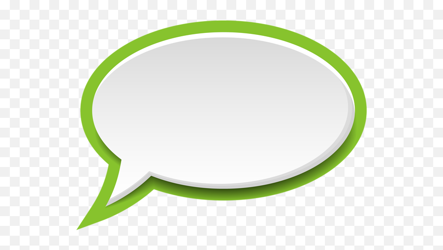 Speech Bubble White Green Png Clip Art Image - Clip Art Emoji,Speech Emoji