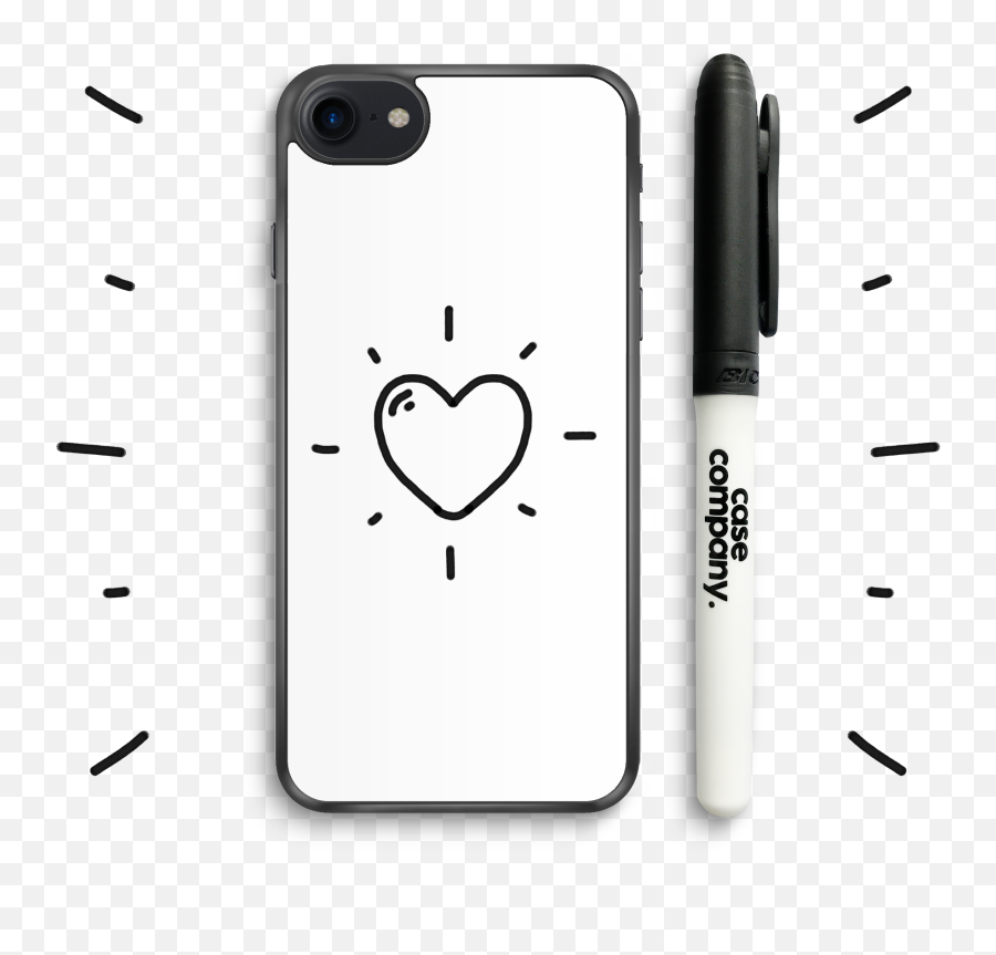 Whiteboard Case - Whiteboard Phone Case Emoji,Puts On Sunglasses Emoticon