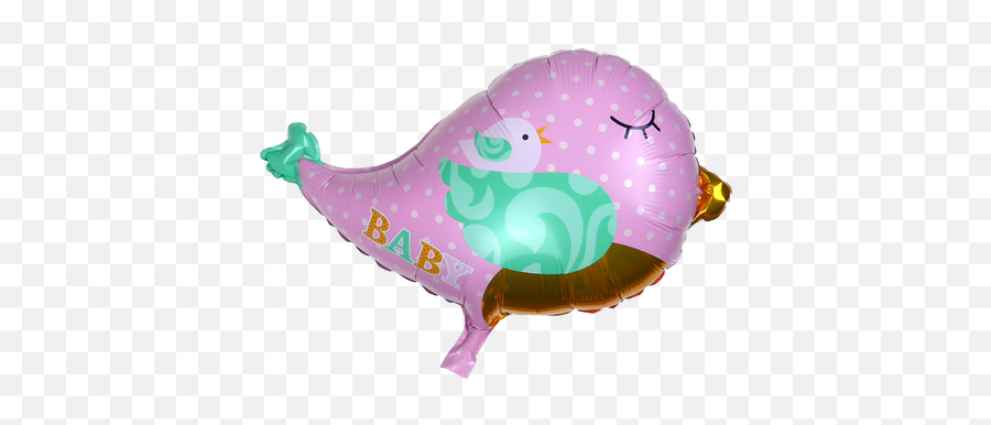 24 Inch Birdie Mylar Balloon Pink For Baby Shower - Inflatable Emoji,Birdie Emoji
