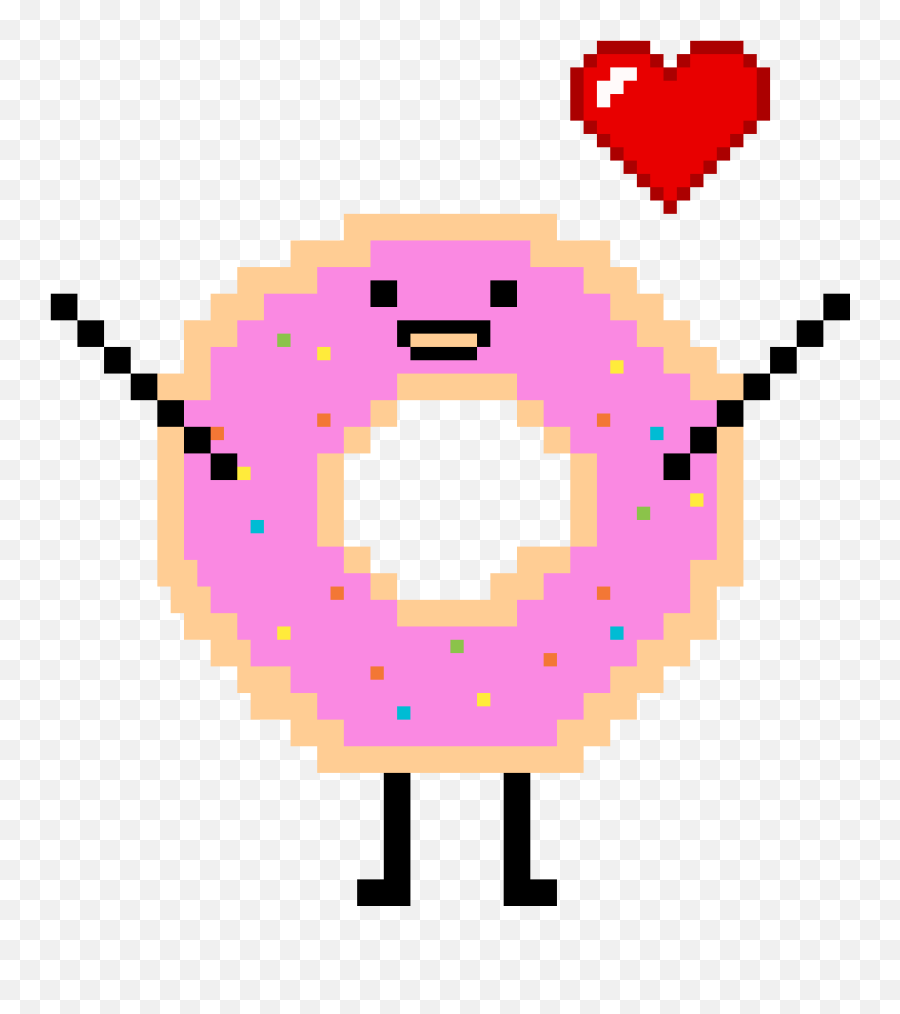 Pixilart - Donutheart By Anonymous Animated Dancing Cookie Gif Emoji,Donut Emoticon