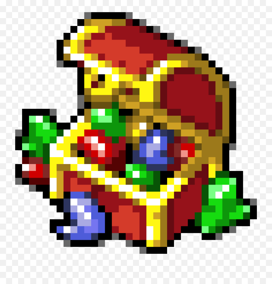 Pixel Art Gallery - Pixel Treasure Chest Sprite Emoji,Treasure Chest Emoji