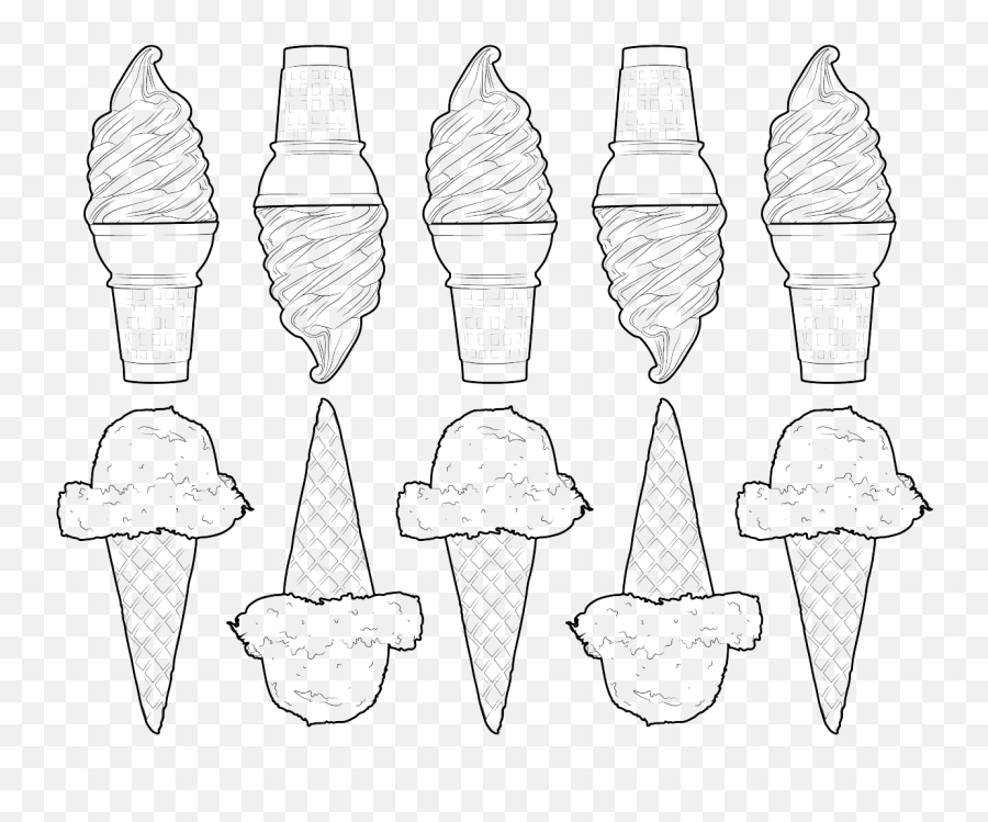 Ice Cream Coloring Pages - Horizontal Emoji,Emoji Bathrobe