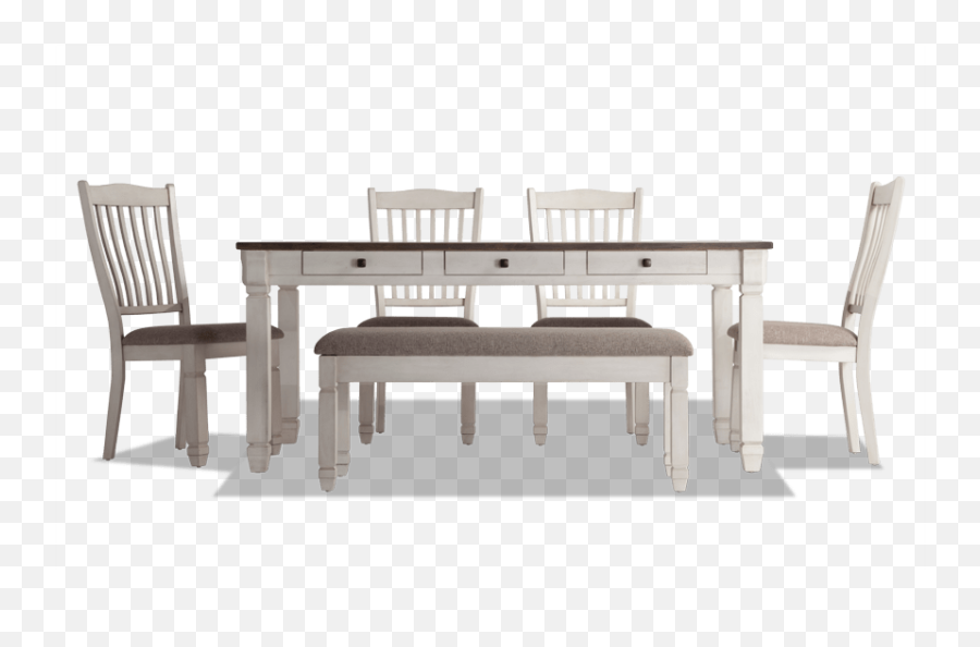 Savannah 6 Piece Dining Set With - Savannah Kitchen Set Bobs Furniture Emoji,Emoji Room Set