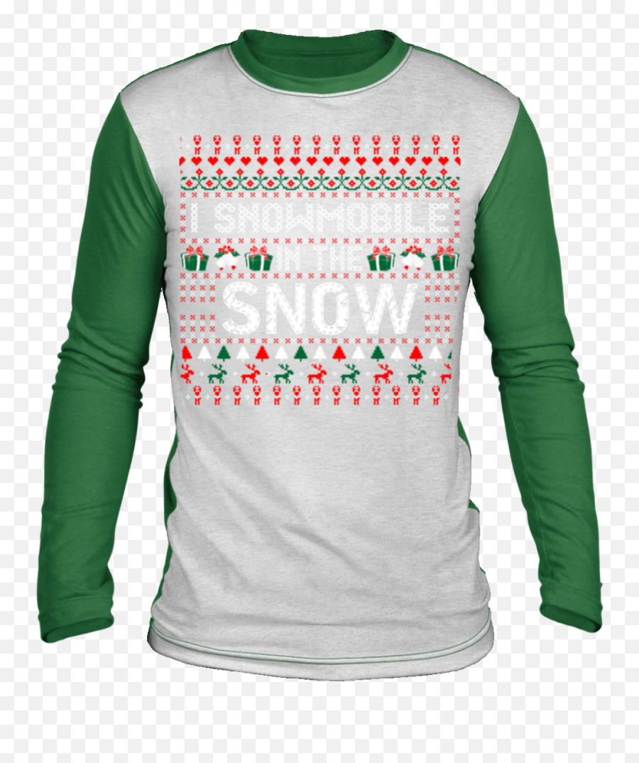 I Snowmobile In The Snow Christmas Ugly - Grinch Ugly Christmas Sweater Emoji,Snowmobile Emoji