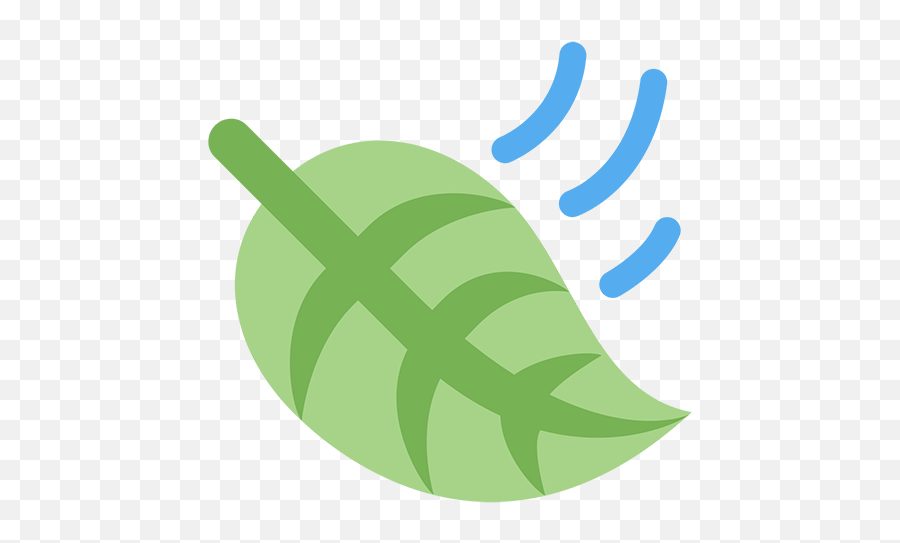 Leaf Fluttering In Wind Emoji For Facebook Email Sms - Emoji Leaf,Clover Emoji