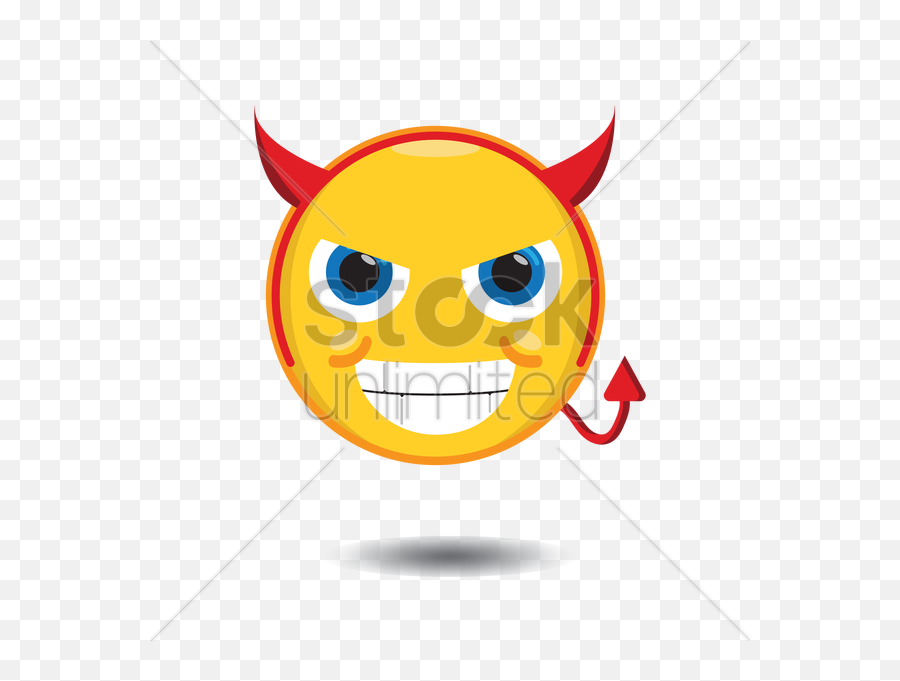 Evil Smiley Vector Image - Smiley Emoji,Evil Emoticon